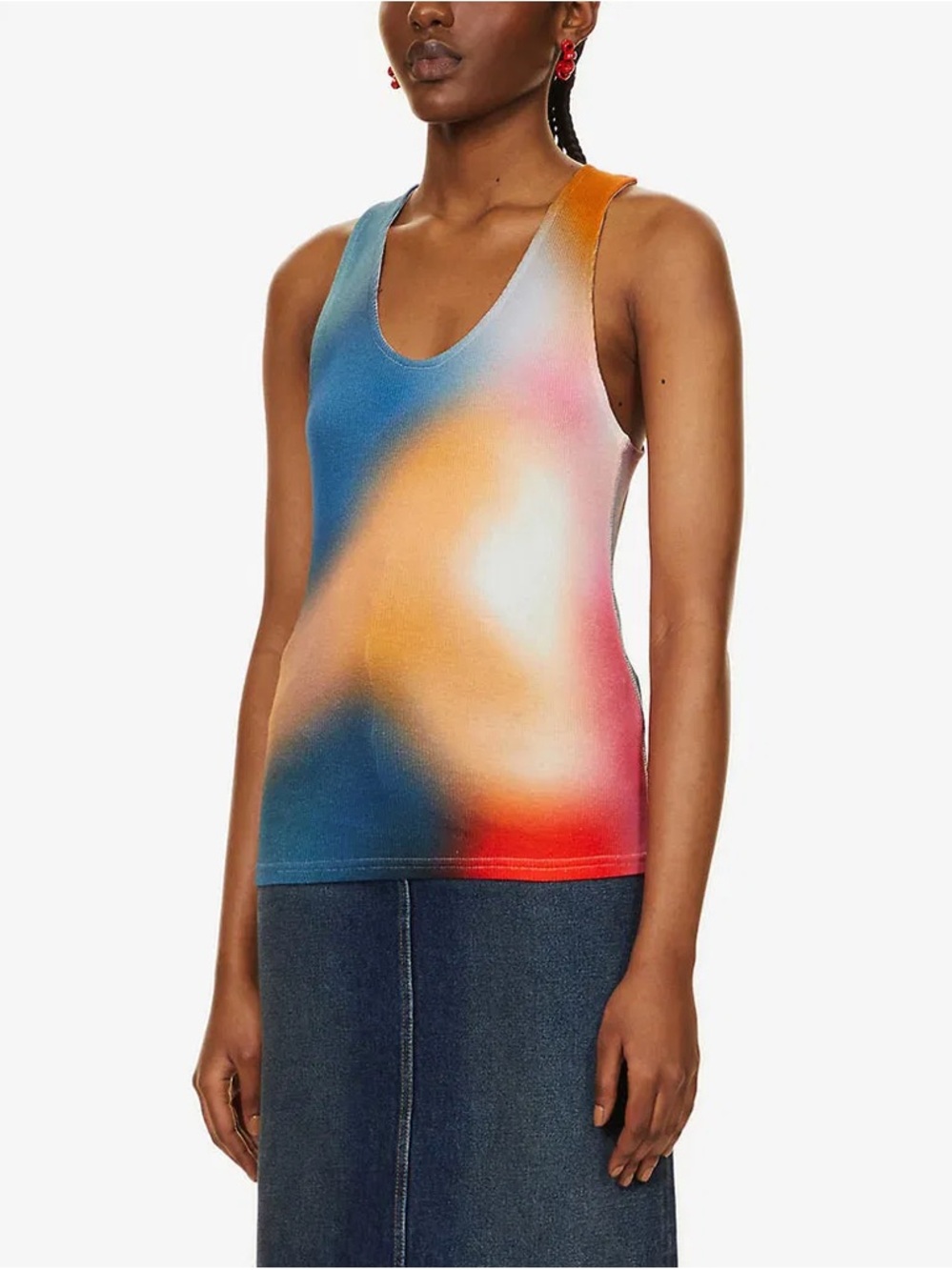 Loewe Multicolor Gradient Scoop Neck Tank